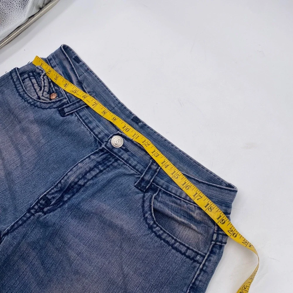 True Religion Joey Super T Jeans Mens 38x32 Blue Baggy Relaxed Made USA Vintage